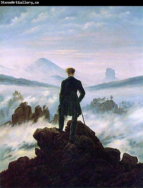 Caspar David Friedrich The wanderer above the sea of fog
